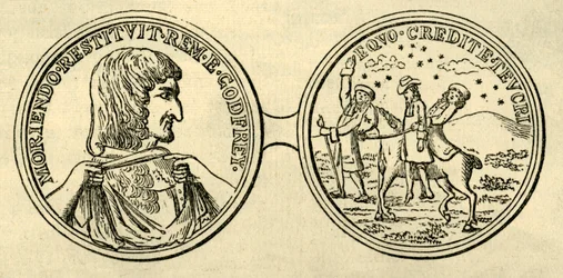 Medaille zum Gedenken an die Ermordung Godfreys, um 1876