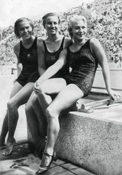 Medaillengewinnerinnen vom Plattform-Turmspringen, Olympische Spiele Berlin, 1936