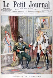 Treffen zwischen Zar Nikolaus II. und Kaiser Wilhelm II., Wiesbaden, Deutschland, 1903