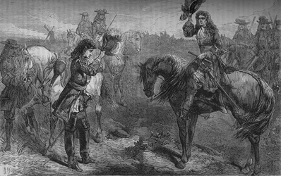 Treffen von Wilhelm III. und dem Herzog von Berwick, um 1694, um 1880