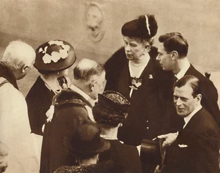 Denkmal für seinen Vater enthüllt, Windsor Castle, 23. April 1937