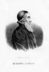 Menno Simons, niederländischer täuferischer Religionsführer, 1854