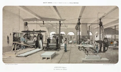 Metalle, Zink Zinkwalzwerk, Angleur, Belgien