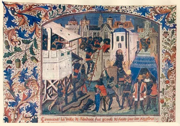 Methoden der Kriegsführung während des Hundertjährigen Krieges, um 1400, um 1930