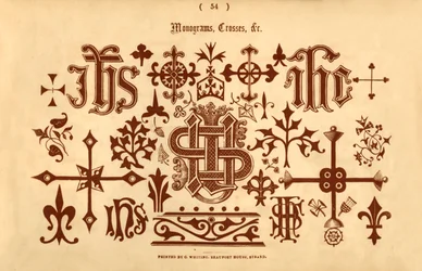 Monogramme, Kreuze, &c., 1862