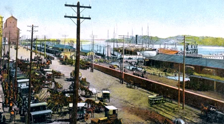 Montreal Hafen, Montreal, Kanada, um 1900er Jahre