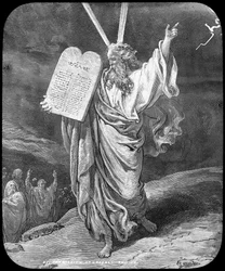 Moses empfängt das Gesetz, späte 19. oder frühe 20. Jahrhundert