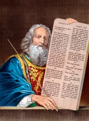 Moses mit den Zehn Geboten, Mitte 19. Jahrhundert