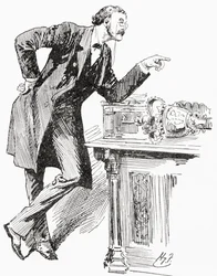 Mr. Balfour spricht im Unterhaus