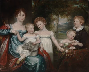 Mrs. Hawkins und Familie