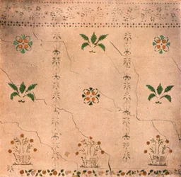 Wandmalerei im Mather House, Marlboro College, Vermont, USA