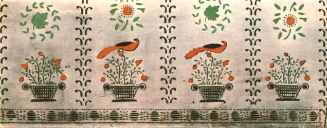 Wandmalerei im Haus der Familie Grant, Saco, Maine, USA, 1928