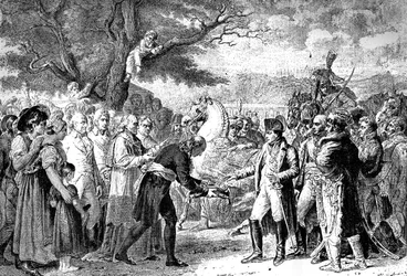 Napoleon erhält die Schlüssel von Wien, Schloss Schönbrunn, 13. November 1805