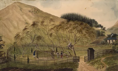 Napoleons Grabstätte auf St. Helena, 1833