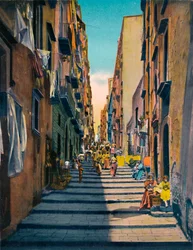 Neapel - Pallonetti Santa Lucia, ca. 1900