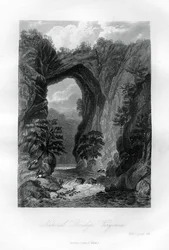 Natural Bridge, Virginia, USA, 1855