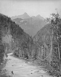 Needle Mountains, Canyon des Rio de las Animas, um 1897