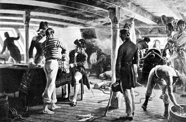 Nelson versiegelt seine historische Nachricht in Kopenhagen, 1801