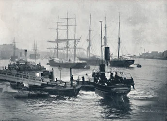 Newcastle-On-Tyne - Blick auf den Tyne, 1895