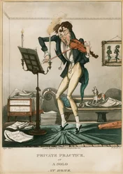 Niccolo Paganini - Karikatur