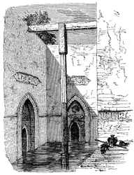 Nilometer auf der Insel Roda, Kairo, Ägypten, ca. 1895