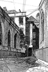 Nr. 8, Cliffords Inn, und Halle links, 1903
