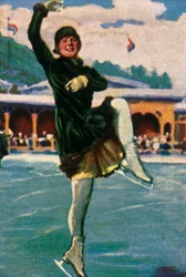 Norwegische Eiskunstläuferin und Filmstar Sonja Henie, 1928