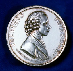 Vorderseite der Gedenkmedaille für Joseph Priestley 1733-1804, 1803