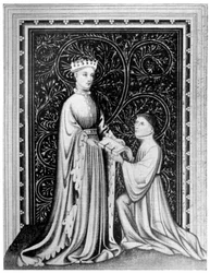 Occleve der Dichter und König Heinrich V., ca. 1410, 1910