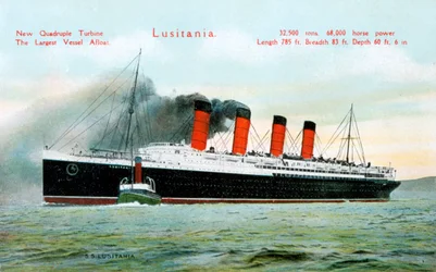 Ozeandampfer RMS Lusitania, 20. Jahrhundert