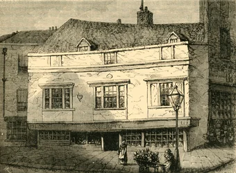 Alte Häuser in der Tothill Street, Westminster, 1881