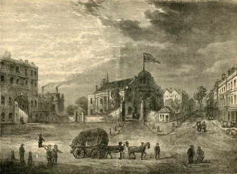 Alte Kensington Kirche, um 1750, c1876