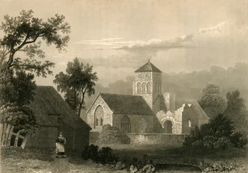 Old Shoreham Kirche, 1835