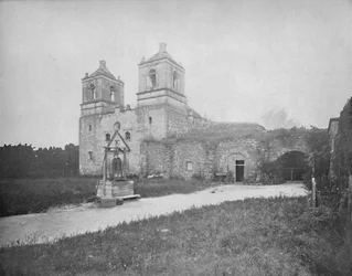 Alte spanische Mission, San Antonio, Texas, ca. 1897