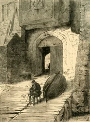 Alte Whitehall-Treppen, um 1878