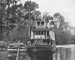Am Ocklawaha-Fluss, Florida, USA, ca. 1900