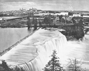 Ottawa, Kanada, von den Rideau Falls