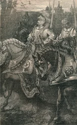 Otterburn - Der Vormarsch von Hotspur, 1388, um 1910