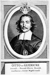 Otto von Guericke, deutscher Erfinder, Ingenieur und Physiker, 1672