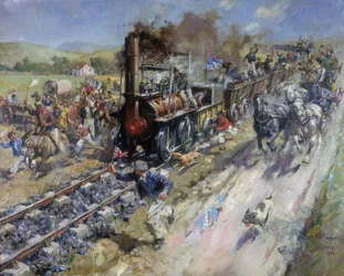 Eröffnung der ersten öffentlichen Eisenbahnlinie Stockton und Darlington Railway