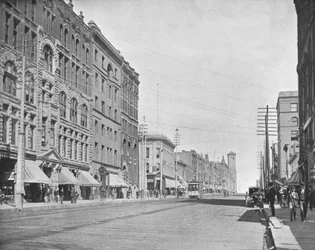 Pacific Avenue, Tacoma, Washington, USA, um 1900