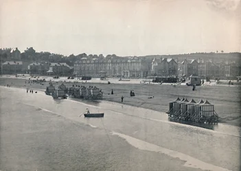 Paignton - Der Strand, von der Pier, 1895