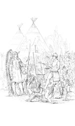 Ein Porträt eines amerikanischen Ureinwohners malen, 1841