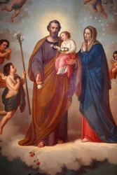 Gemälde im Santuario di Maria Ausiliatrice, Valdocco, Turin, Italien
