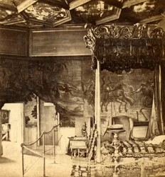 Palast von Holyrood. Schlafzimmer der Königin Maria, ca. 1912