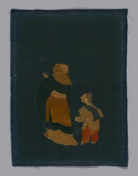 Paneel-Möbelstoff, China, Kangxi-Periode, Qing-Dynastie 1644-1911, 1800-1850