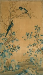 Panel Möbelstoff, China, Qing-Dynastie 1644-1911, 1750-1800