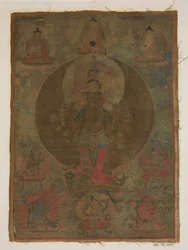 Tafel aus einem Gemälde von Guanyin mit tausend Armen, Datum unbekannt