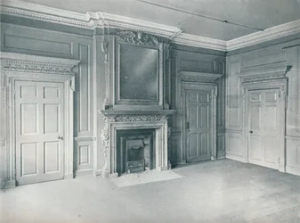 Vertäfelter Raum, frühes 18. Jahrhundert, 26, Hatton Garden, 1907