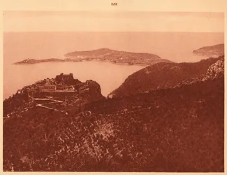 Panorama und Cap Ferrat gesehen von der Grande Corniche, Eze, 1930